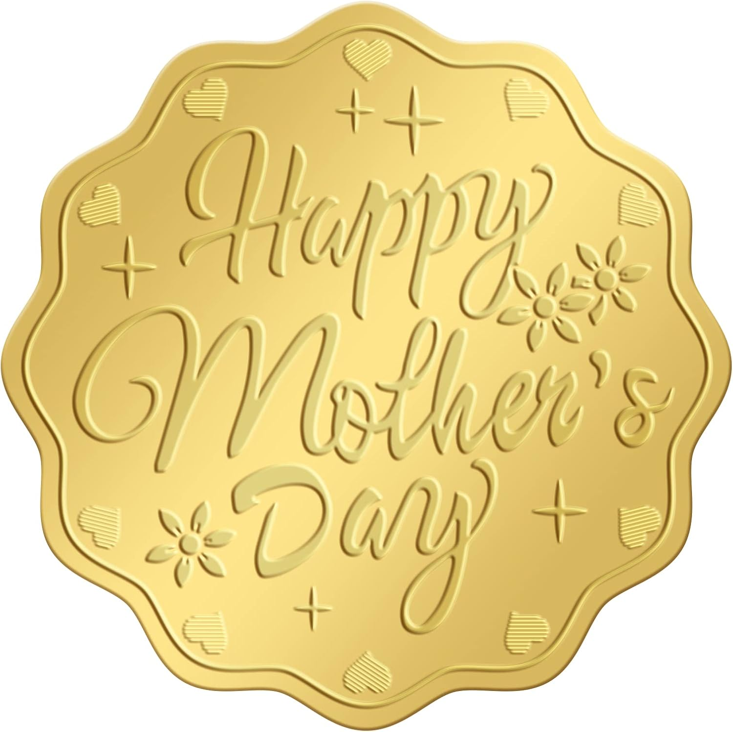 CRASPIRE Sea Shell Stickers 2" Gold Foil Envelope Decorative Seals 100Pcs Seashell Ocean Summer Embossed Seals Adhesive Decal Label for Leter Wedding Invitations Envelopes Gift Packaging Card Making