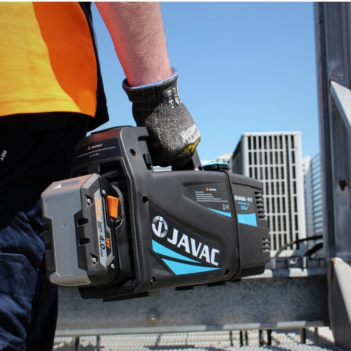 Javac Shark-141 Upgraded Cordless 2-Stage Vacuum Pump, 141 Litre/Min Flow Rate image number 5