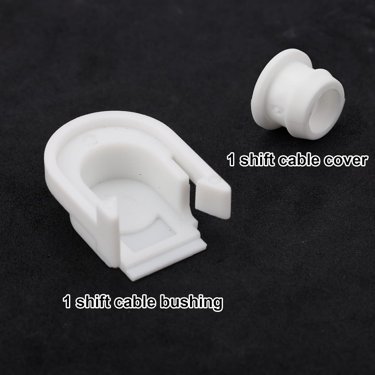 2Pcs Transmission Shifter Bushing Kit, Square Shifter Cable Cap & round Cable Bushing Replacement for OEM KV6Z-7K340-A DG9Z-7S004-A image number 4