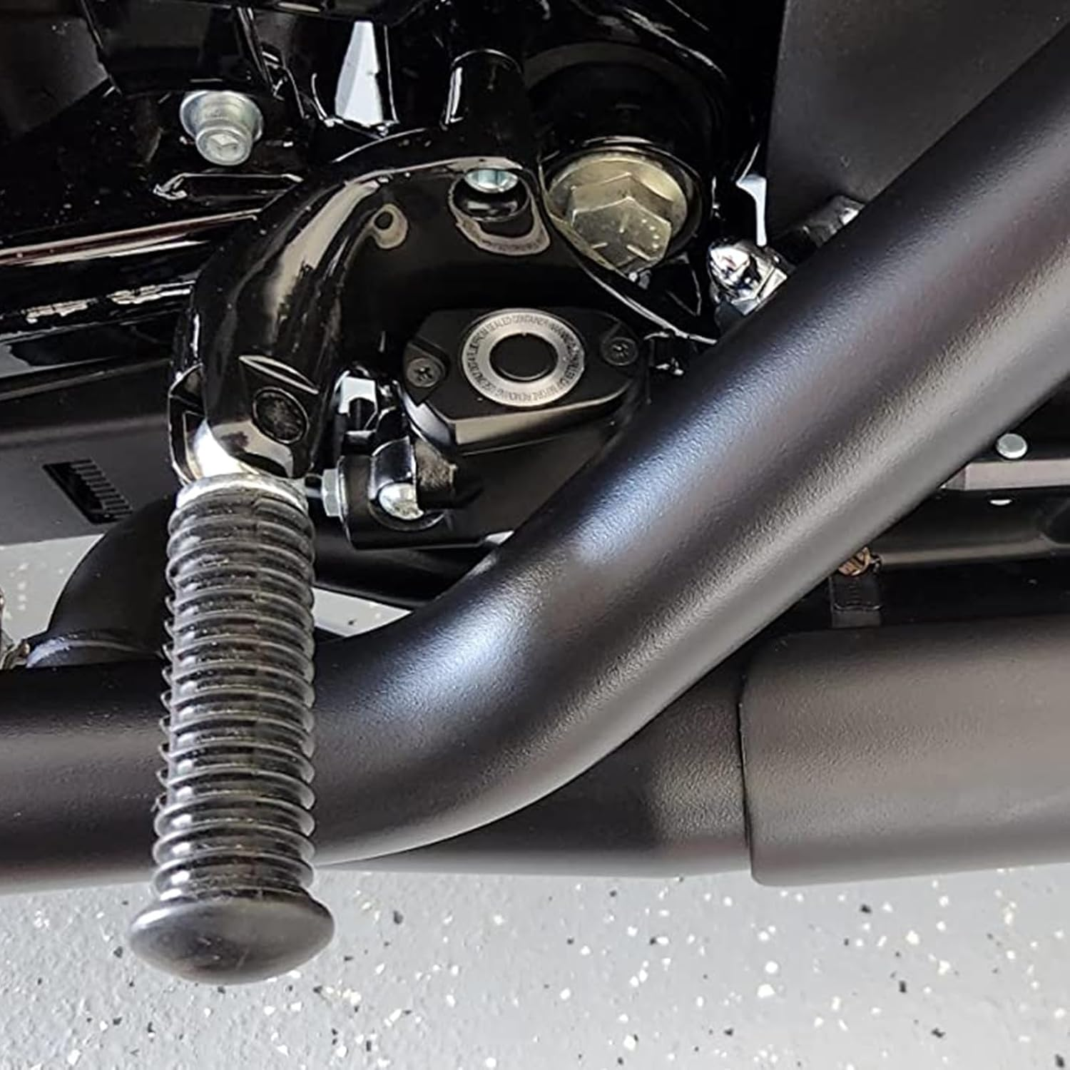 HDBUBALUS Motorcycle Rear Passenger Foot Pegs Footpegs Foot Rests Pedal & Mount for Harley Sportster Iron XL 883 1200 Forty Eight Seventy Two 2014 2015 2016 image number 2