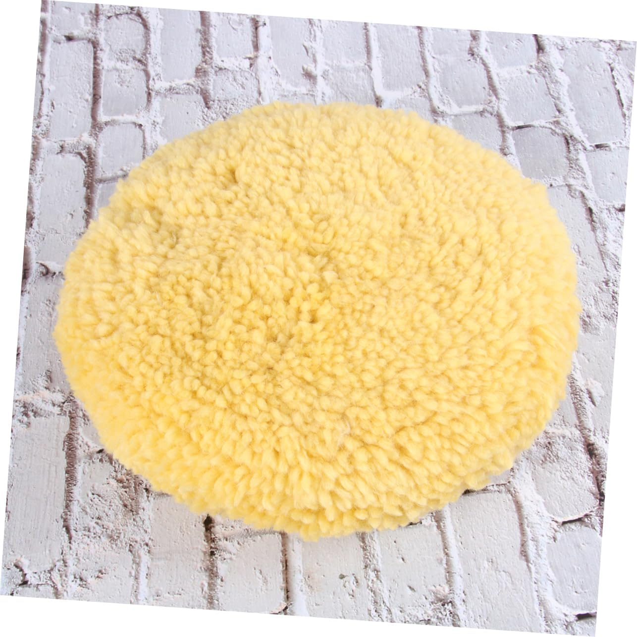 ORFOFE Wool Buffing Wheel Double-Sided Polishing Pad Thread Car Buffer Pad for Automotive Paint Correction and Finish Car Detailing Equipment