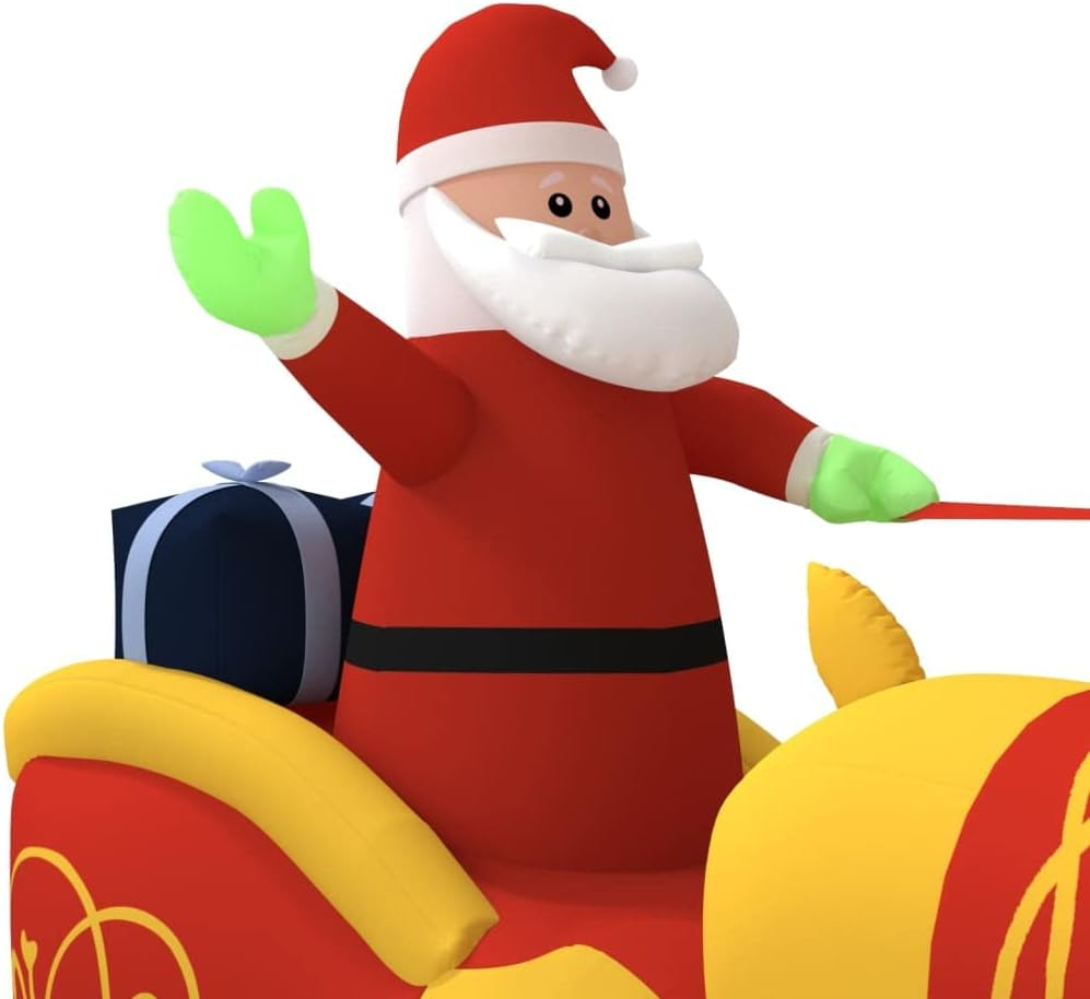 Christmas Reindeer, Xmas Light up Reindeer Outdoor Yard Christmas Decoration Christmas Inflatable Santa and Reindeer Decoration LED 130 Cm