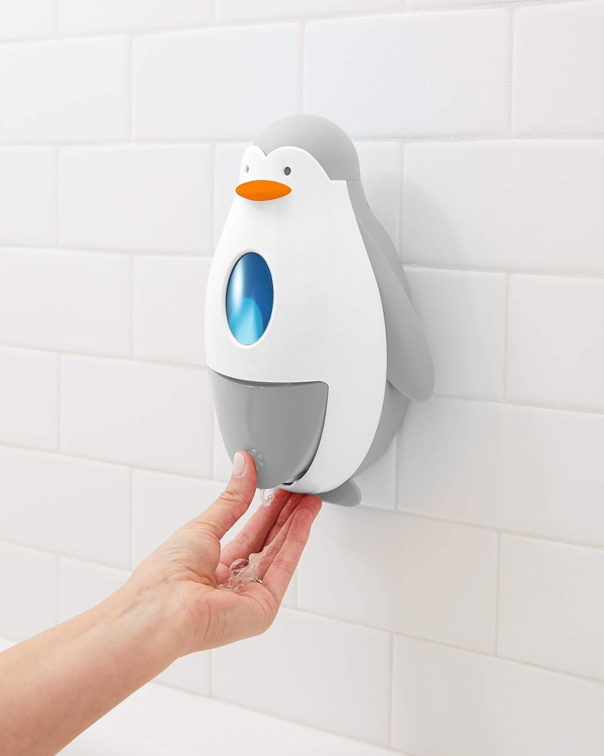 Skip Hop Baby Soap and Sanitizer Dispenser, Penguin, Blue 1 Count (Pack of 1) image number 5