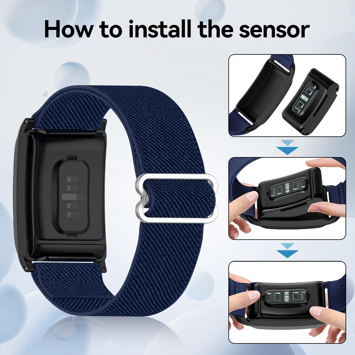 3 Pack Stretchy Wristbands for Whoop 5.0/4.0/3.0 Straps, Adjustable Soft Sport Nylon Elastic Braided Bands for Whoop Wearable Health, Fitness& Activity Tracker image number 2