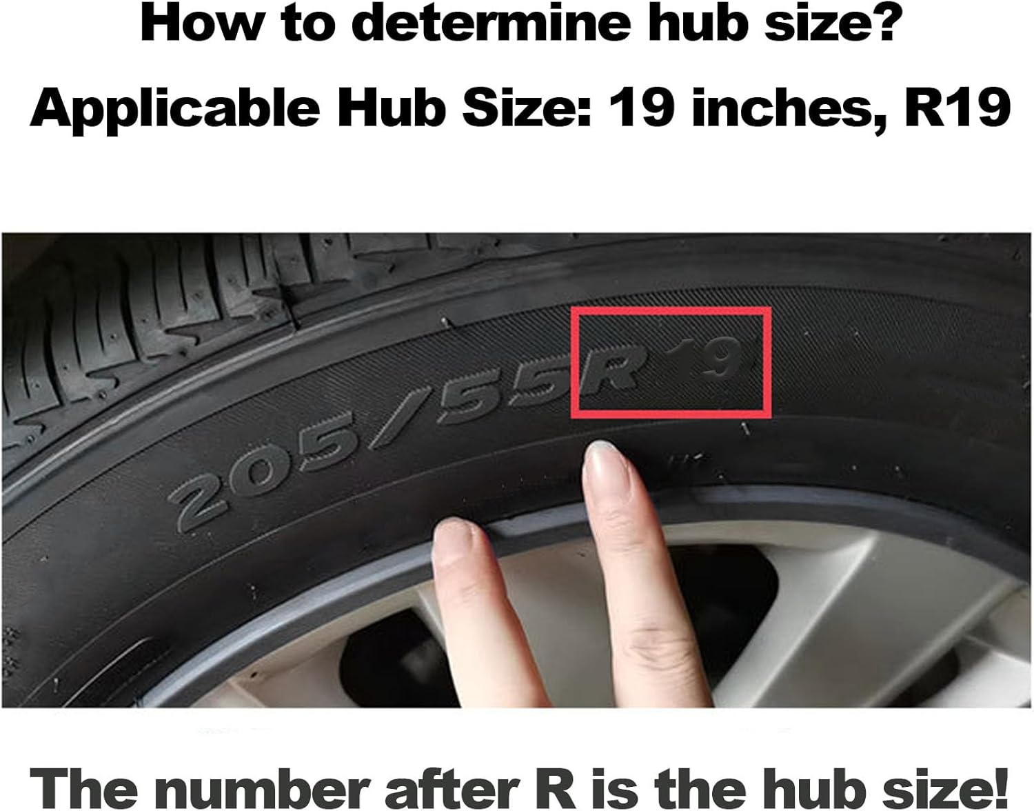 Jiawu 4Pcs Wheel Rim Protector, Car Wheel Rim Protectors Guard Strip for 19In Hub, Hub Protection Ring, Universal Automotive Tire Trim, Easy to Install (Black) - Black image number 6