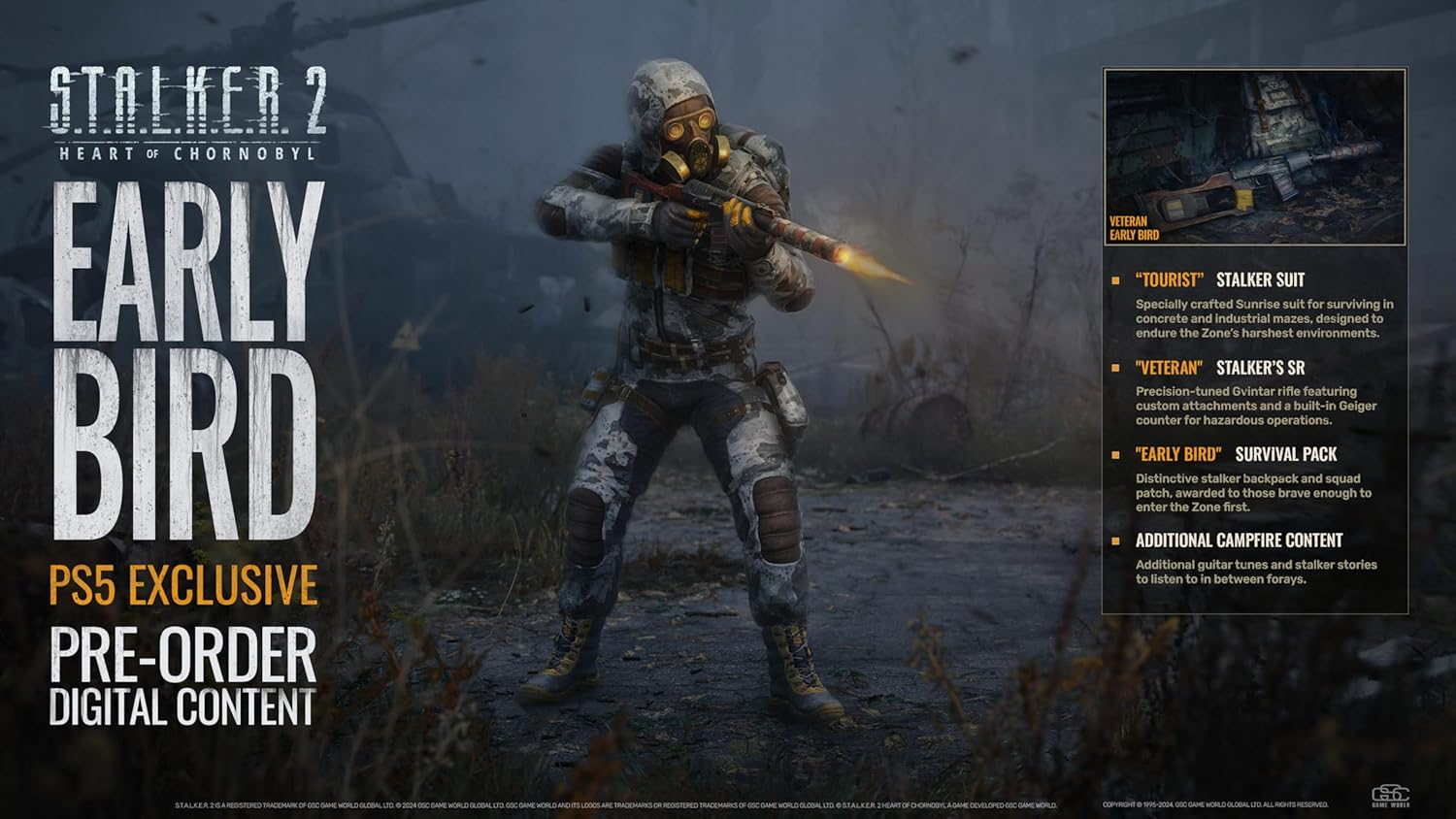 S.T.A.L.K.E.R 2: Heart of Chornobyl Day One Edition - Playstation 5