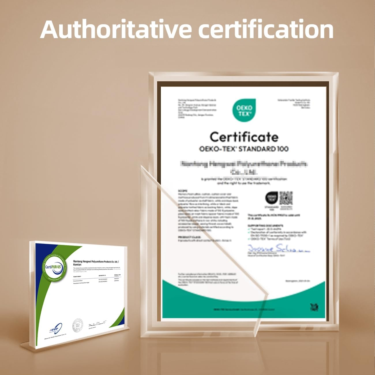 Uslixury Piercing Pillow - Ear Piercing Pillow with Foam Plug, 4''H Ear Pillow with 4.7 * 3.2 and off Center Ear Hole, Certipur-Us Memory Foam Piercing Pillow for Side Sleeper, Satin Cover, Champagne image number 5