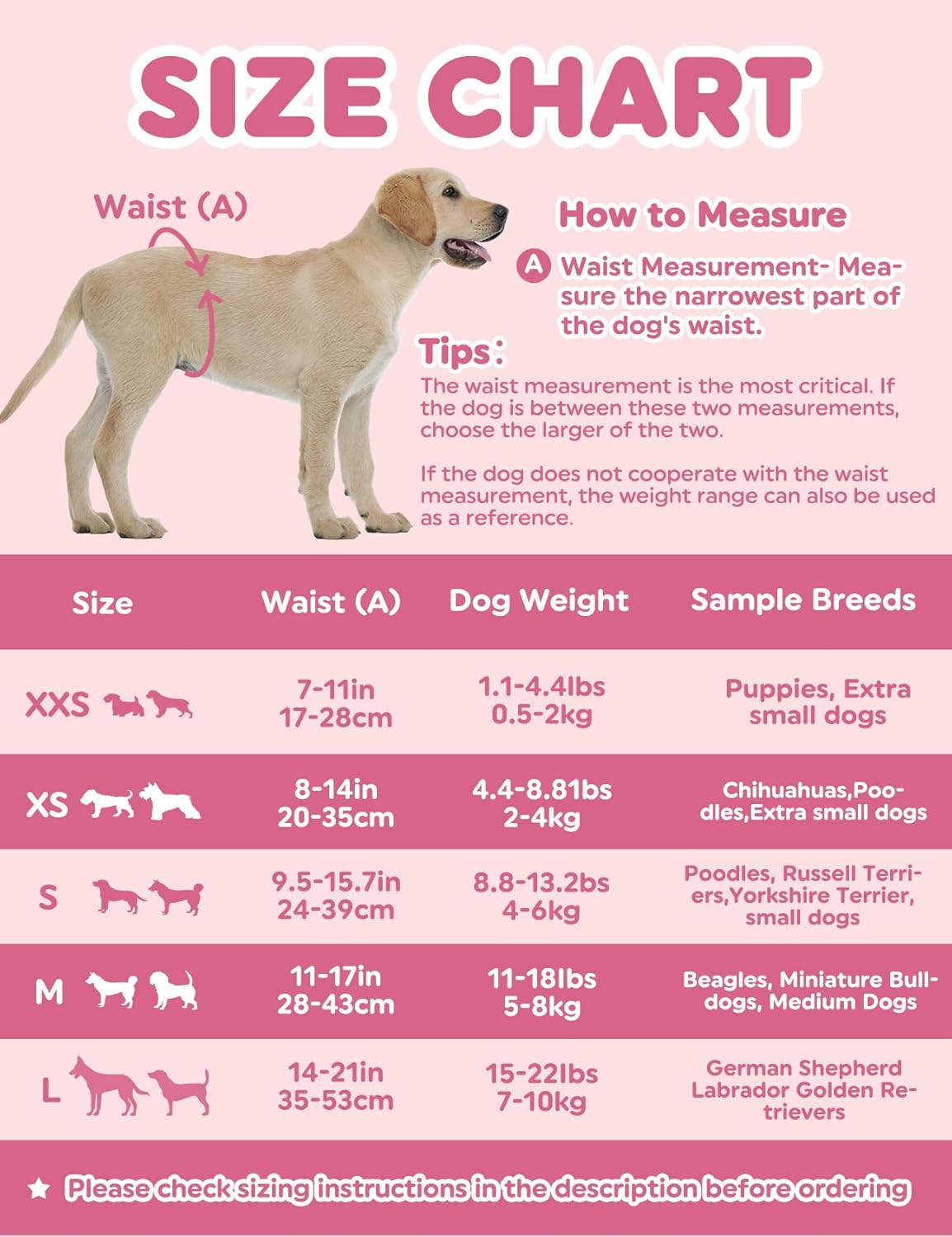 Dono Disposable Dog Nappies Female,48Pcs,Wetness Indicator,Super Absorbent Leak-Proof,Dog Season Diapers Female,Cat Nappies,Dog Pants for Incontinence,Heat,Period,Excitable Urinary,Xxs,Xs,S,M,L image number 3