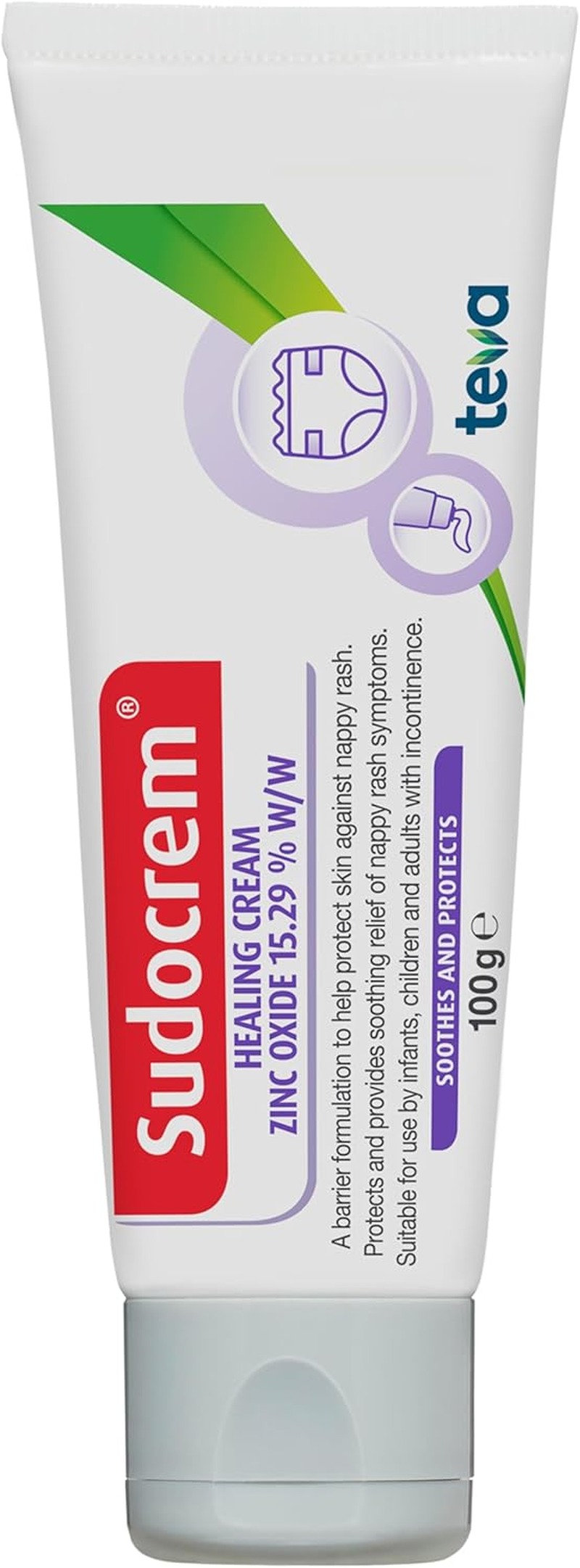 SUDOCREM - Healing Cream | Soothes & Protects against Nappy Rash | 100G image number 5
