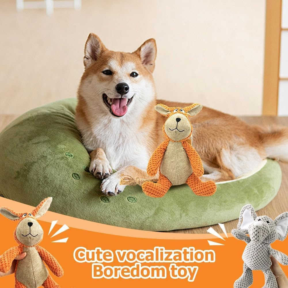 Designed for Heavy Chewers, 2024 Newest Dog Animals Chew Toy, Invincipaw Animals for Heavy Chewers, Animals for Heavy Chewers Tough Stuffed Animals Suitable Large, Medium and Small Dogs (#4)