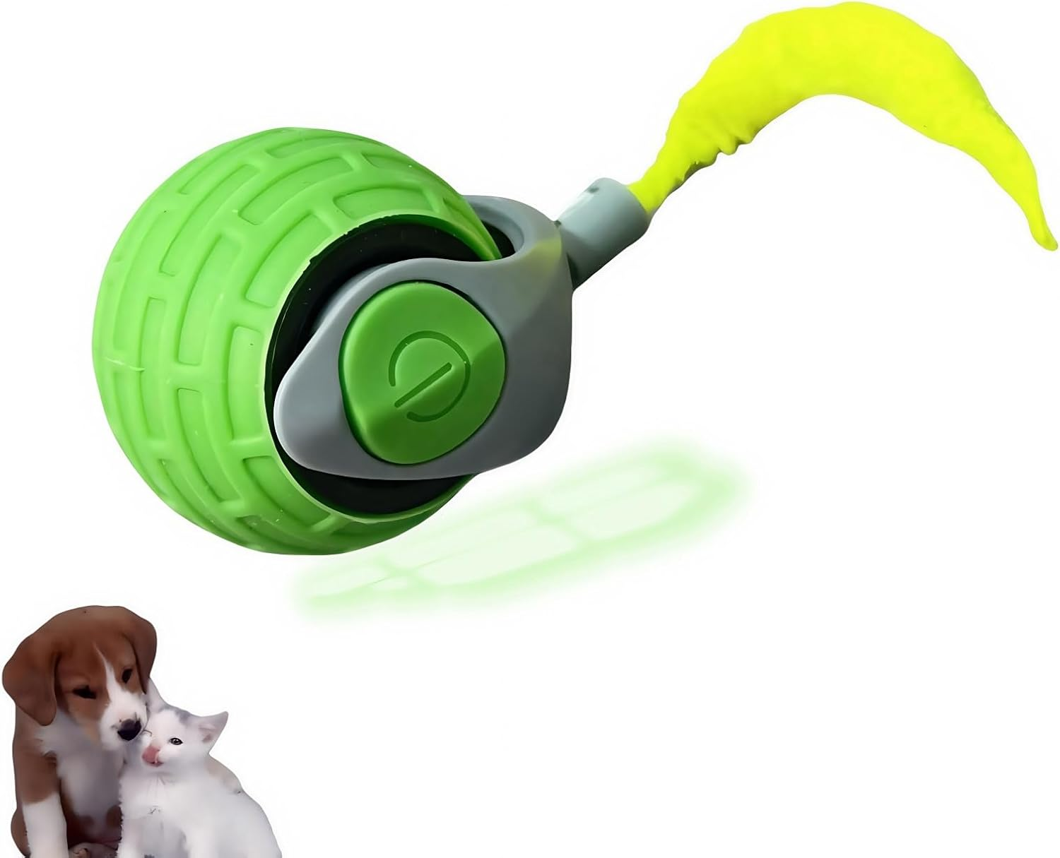 Interactive Cat Ball Toy, Electric Cat Ball Toy, 2025 Upgrade Interactive Cat Toy Ball, Automatic Moving Cat Toy Suitable for Active and Playful Cats (Tangerine)