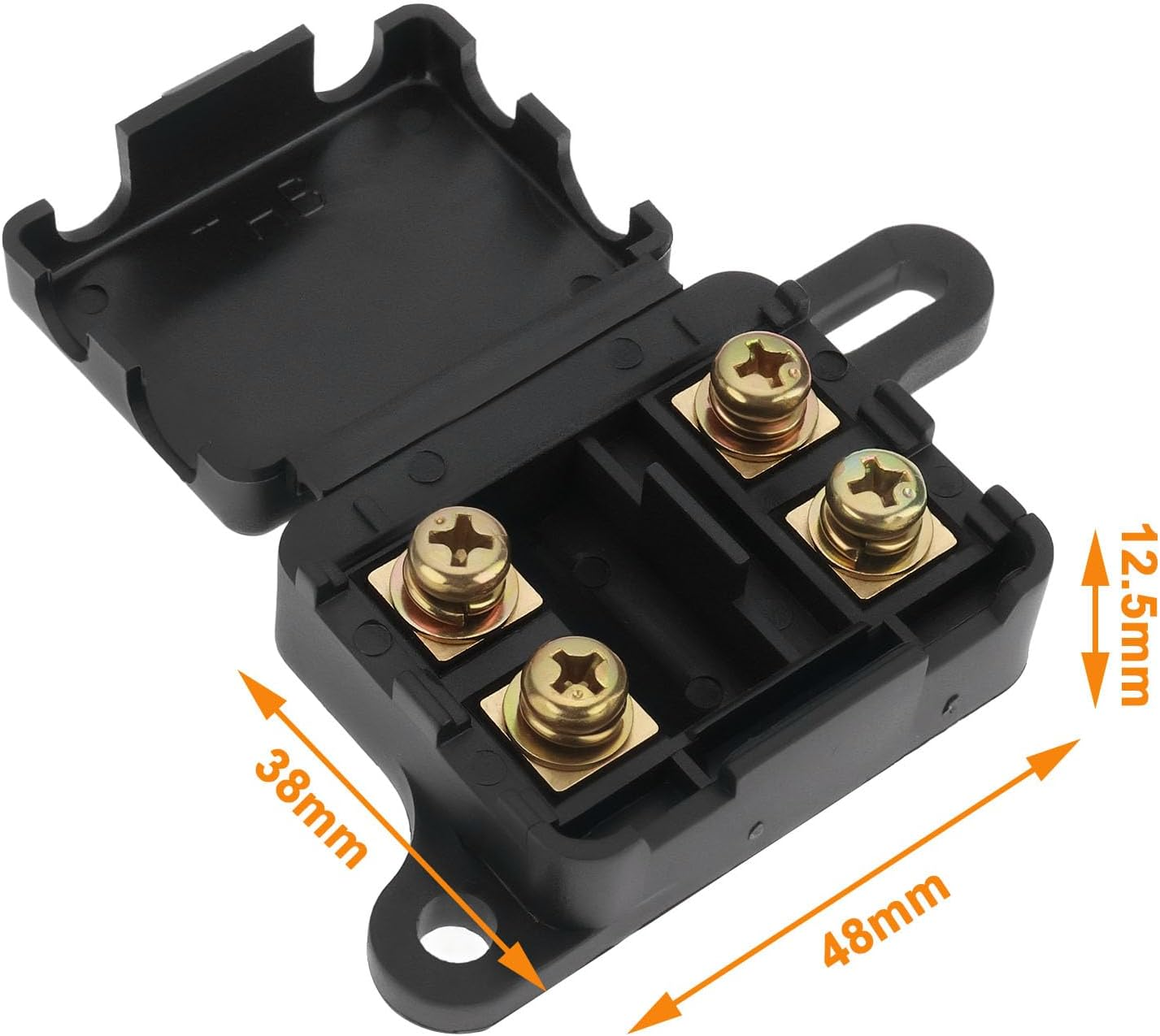 Be in Your Mind 2 Pcs 2-Way MIDI Fuse Holder Max. 150A 32V DC Holder for 2 Fuses Automotive Boat Mobile Home Vehicled Ata Center Electronics