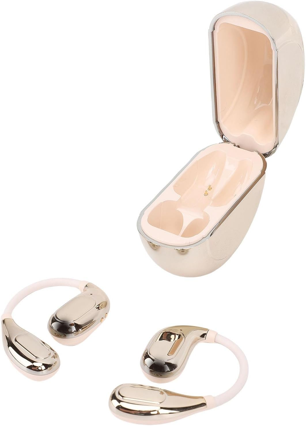 Luocute Real Time 164 Language Translation Earbud, AI Translation Earphones 0.5S Delay, 5.4, 7 Modes, 36H Playtime, IPX4 Waterproof with Voice Memo for Workout, Business, (Rose Golden) image number 6