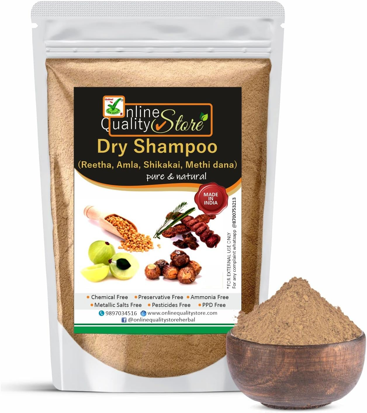 Online Quality Store Hair Shampoo Powdered Form,900G image number 3