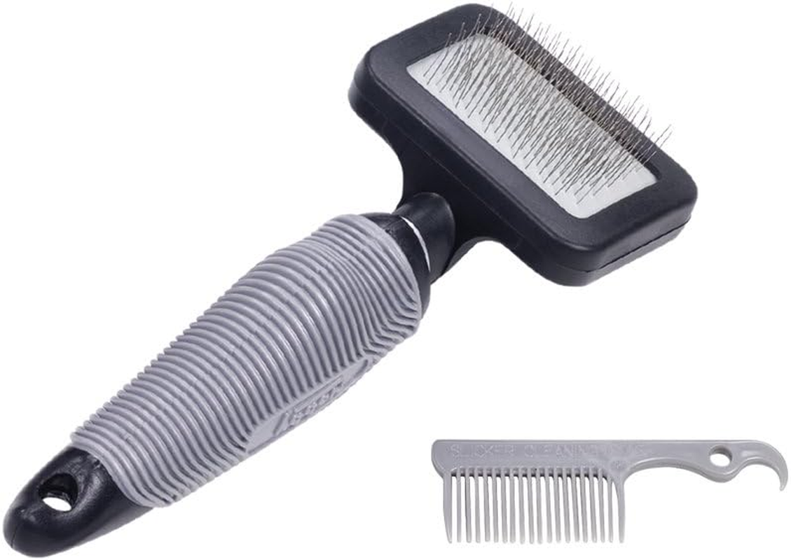 Nobby Starline Professional Grooming Range Slicker Brush with Cleaning Comb for Dog/ Cat, Small image number 1
