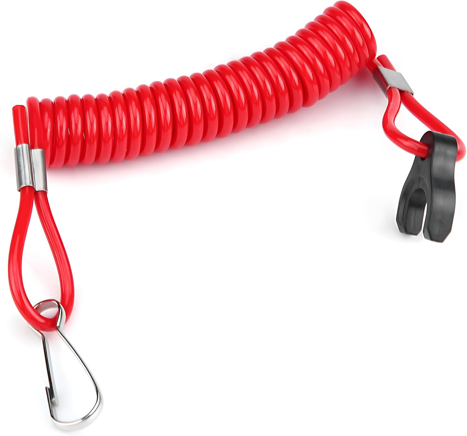 Acouto Outboard Emergency Kill Switch Lanyard for Tohatsu Engine Ignition Kill Stop Switch Safety Tether Lanyard Emergency Stop Switch Safety Cord for Tohatsu Outboard Engine Motor Red image number 6