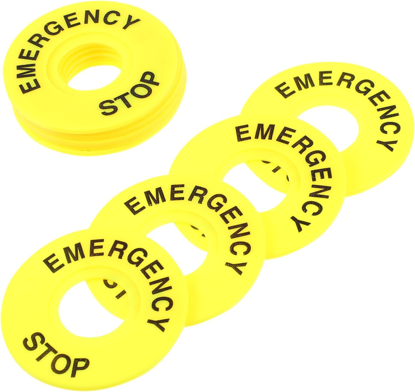 Emergency Stop Ring 22Mm Push Button Switch for Industrial Control Quick Response and Sturdy Construction Suitable for Safety and Emergency Applications 10Pcs Set image number 4