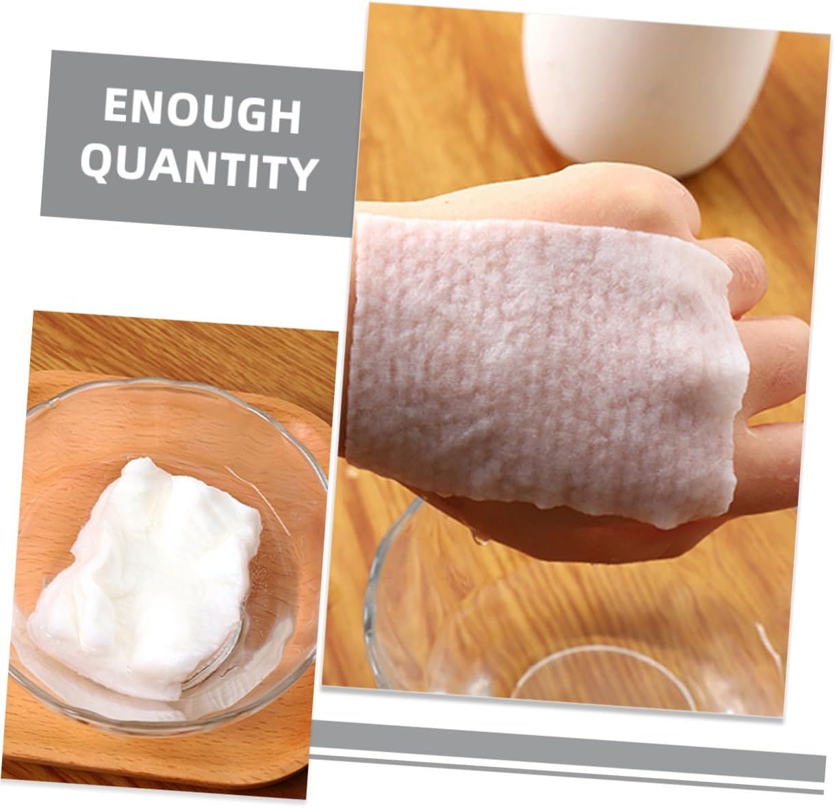 Ipetboom Usage 1 Pack of Compressed Non-Woven Face Cleansing Pads Multipurpose Makeup Remover Pads for Face Eyes image number 1