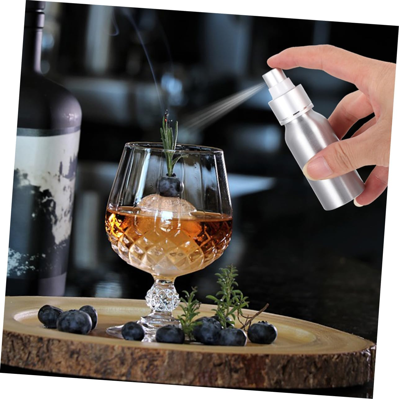 HAKIDZEL 2Pcs Cocktail Mister Spray Bottle Refillable Bitters Atomizer for Home Bar for Cocktails Fragrances More Sleek Design for Parties and Events image number 4