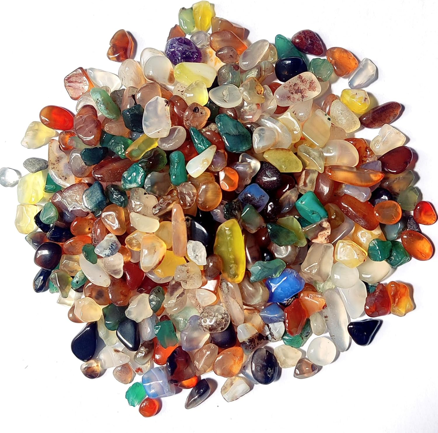Aquarium Gravel,Decorative Rocks for Planters,0.44Lb Fluorite Aquarium Gravel Rocks,Crystal Chips Stone Crushed Quartz for Crafts, Vases Filler, Succulent Plants, Aquarium Gravel Rocks (Fluorite)
