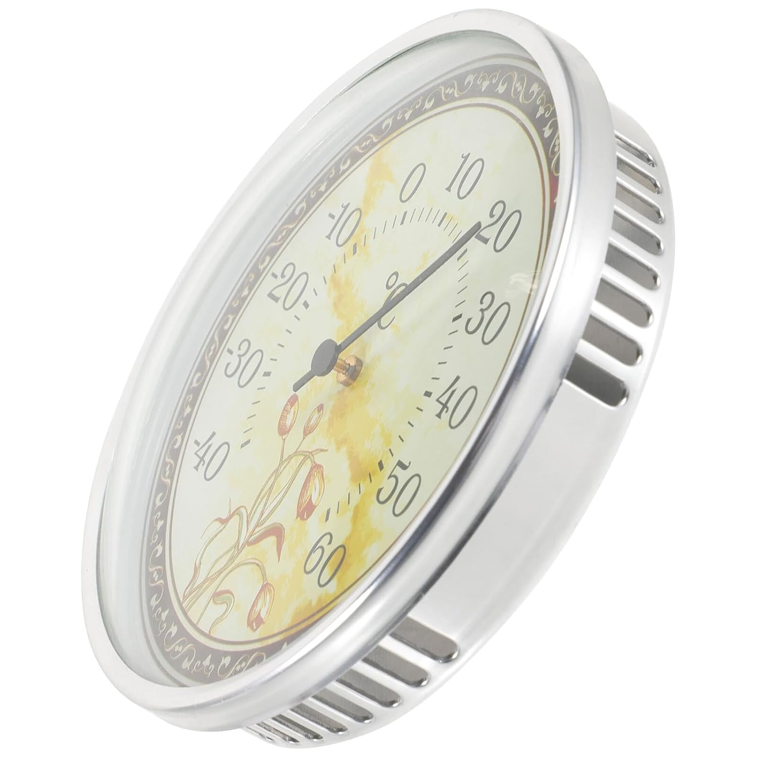 COHEALI High Precision Temperature Gauge Wall Mount Thermometer with Tulip Design for Indoor Outdoor Use in Sauna Nursery Garden Home Monitoring image number 2