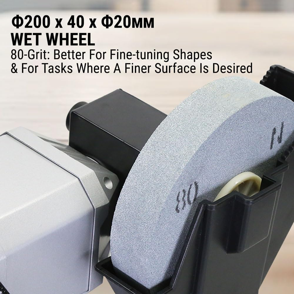 8"/6" Wet & Dry Bench Grinder 550W Industrial Sharpener 200/150Mm Grinding Tool image number 3