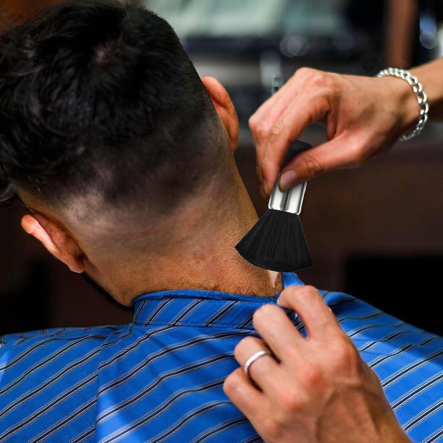 3 Piece Barber Brush Set,Hair Clipper Cleaning Brush,Soft Neck Duster for Brushing off Hair around Neckline & Ears,Cutting Brush,Soft Barber Trimmer Clipper Cleaner Hairbrush,Cleaning Brush image number 4