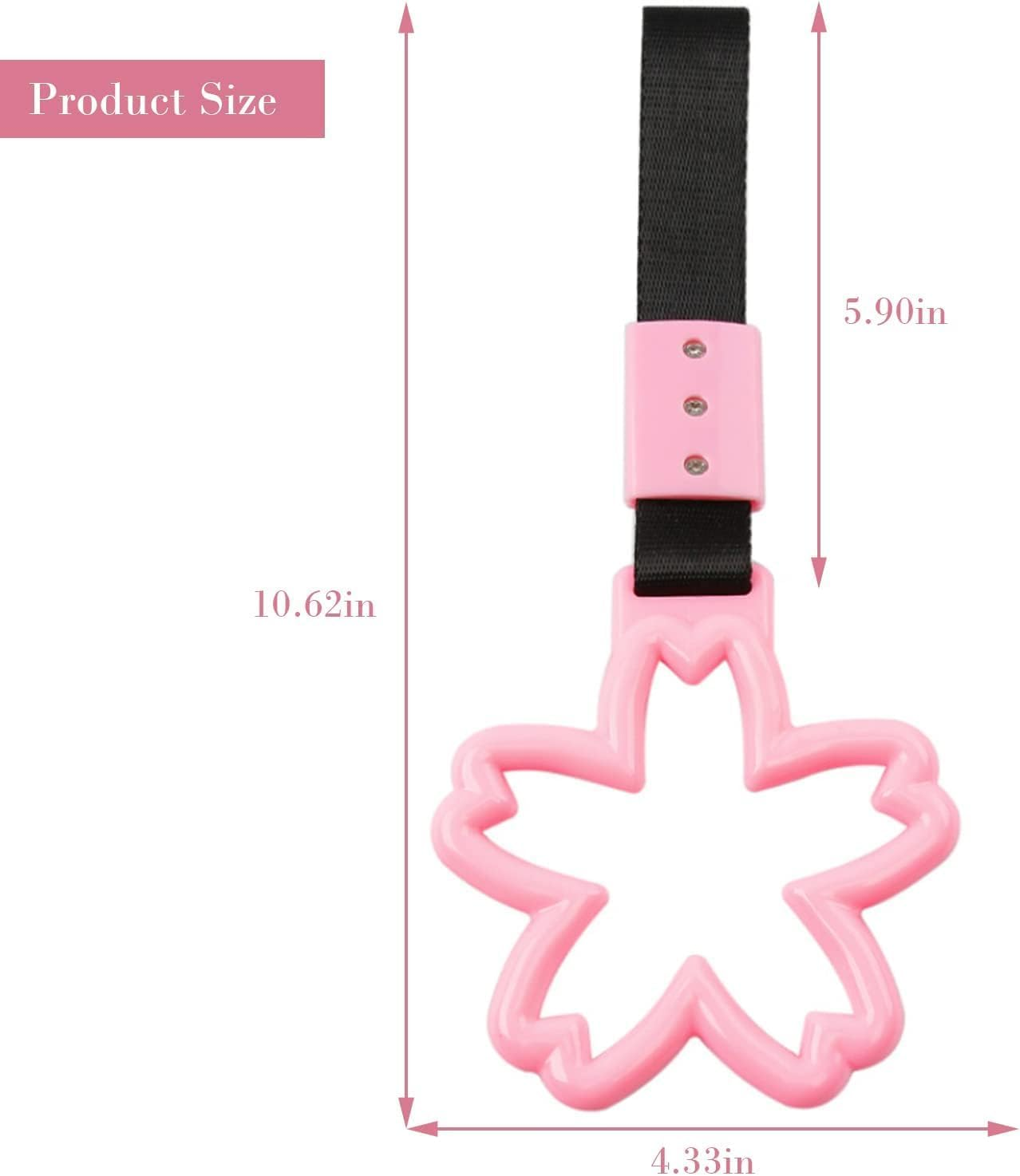 2 - Piece Set of Car Handle Rings, Used for Cherry Blossom - Shaped Handle Straps on Subways and Buses, Automobile Exterior Accessories image number 2