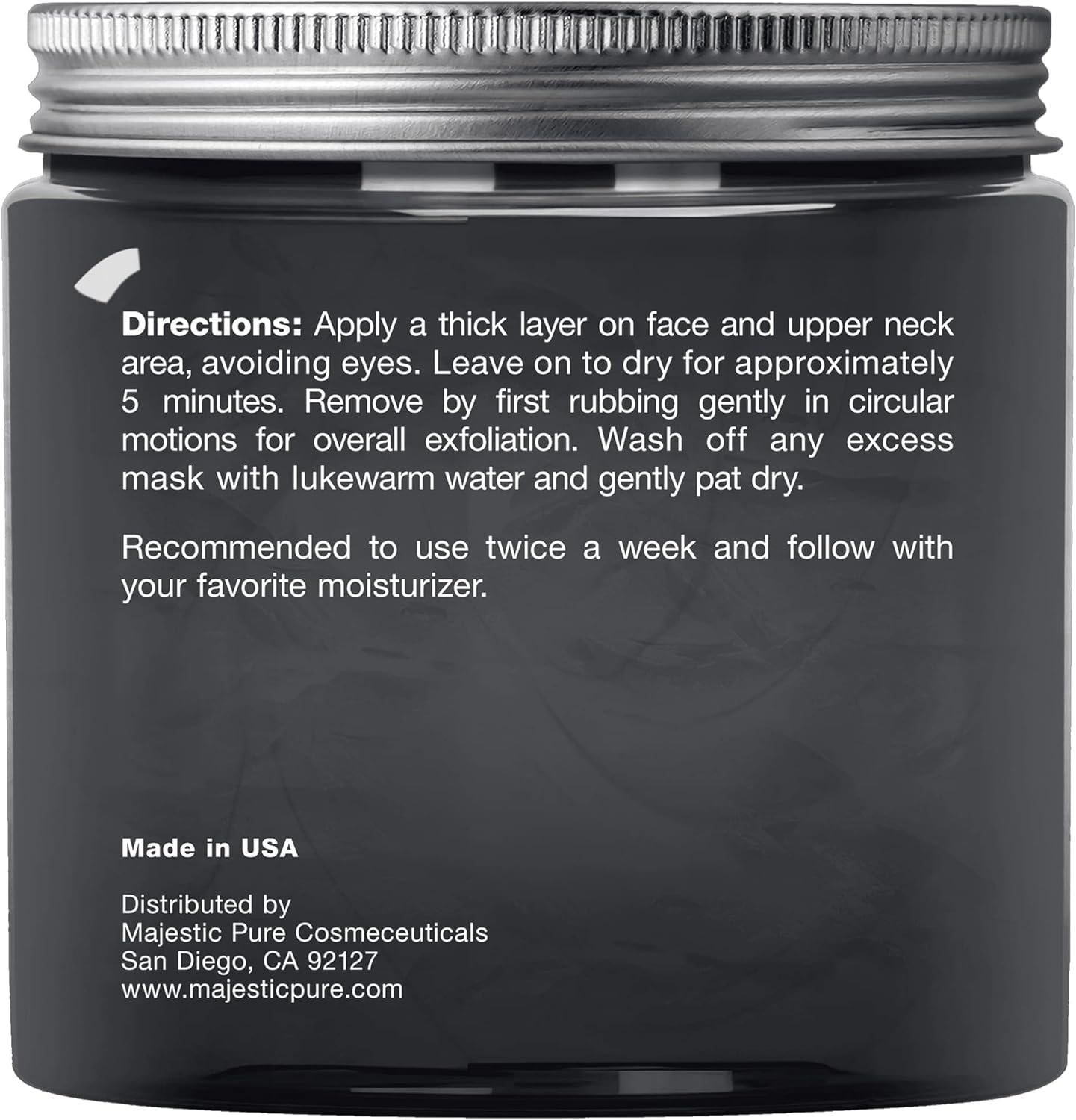 Majestic Pure Dead Sea Mud Mask by Majestic Pure for Unisex - 8.8 Oz, 453.59 Grams