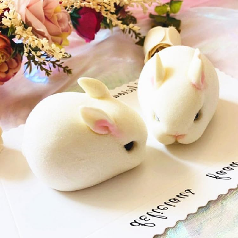 3D Easter Bunny Silicone Molds Rabbit Chocolate Mold - Mousse Cake Mold French Dessert Baking Pan Cupcake Pastry Jelly Ice Cream Candy Butter Fondant Pan DIY Shape Decorating Bakeware Trays Plaster image number 1