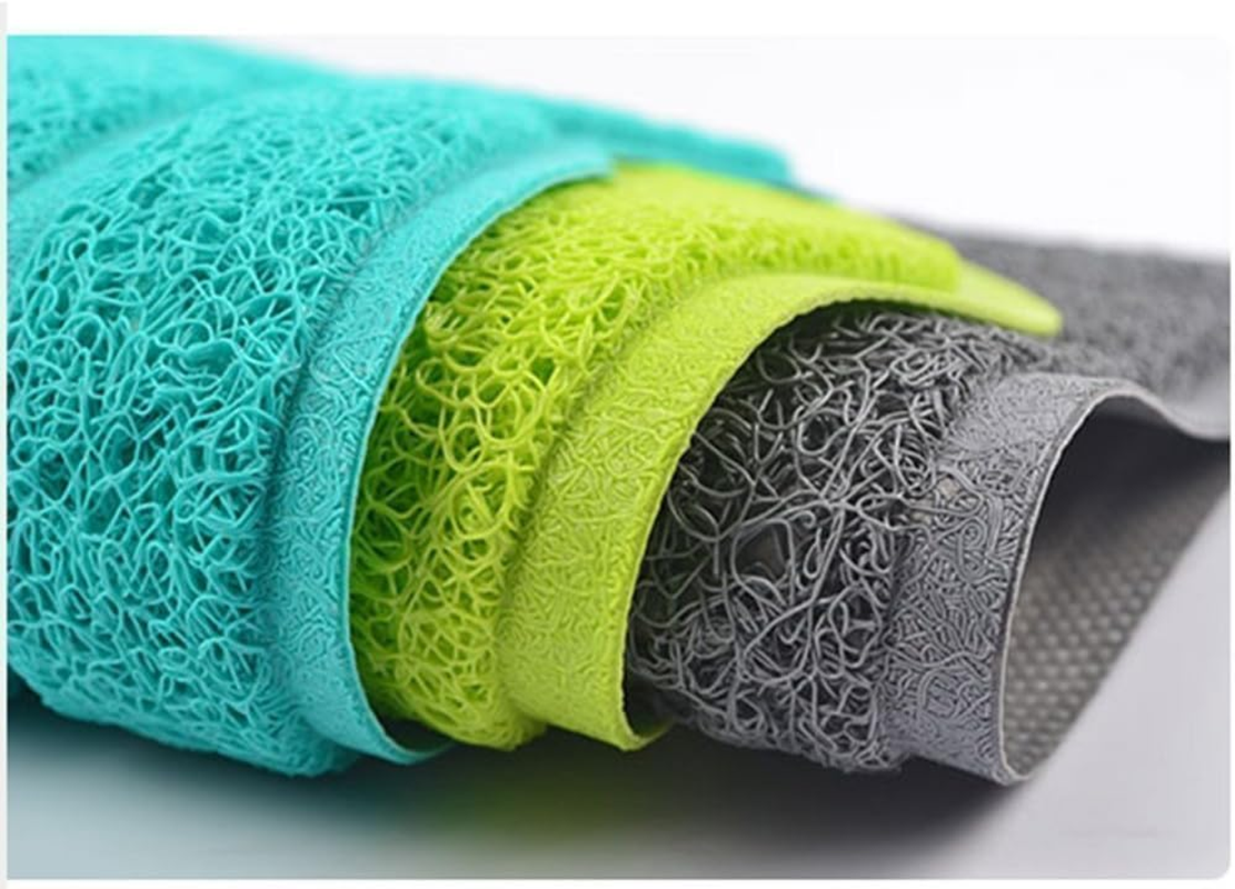 KINGCOO Dog Mat Pad, Cat Litter Tray Mattress, Pet Place Mat, Table Mat for Dogs and Cats, 30 X 40 Cm, Small Elastic PVC Paw Design (Red) image number 1