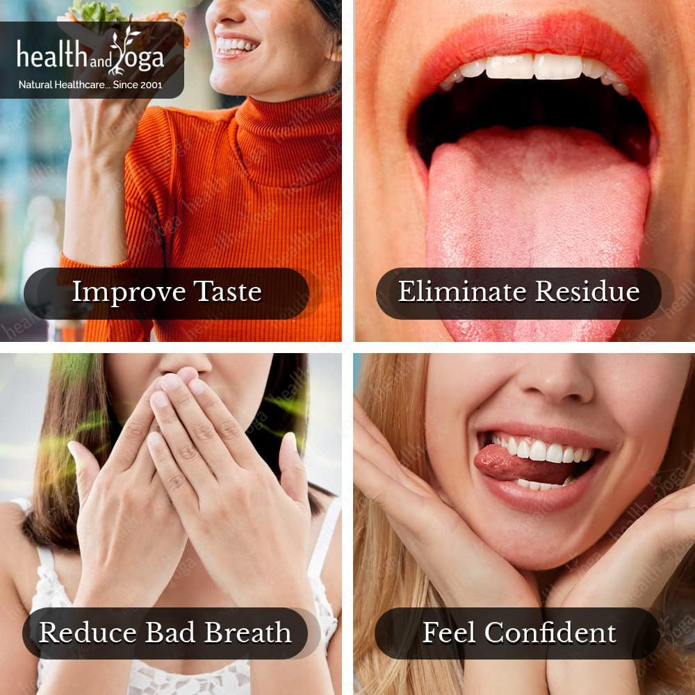 Qloop Copper Tongue Cleaner &ndash;Easy One Hand Use &ndash; Larger Surface Coverage &ndash;Ayurvedic Copper Health for Fresh Breath and Total Oral Hygiene (1) image number 4