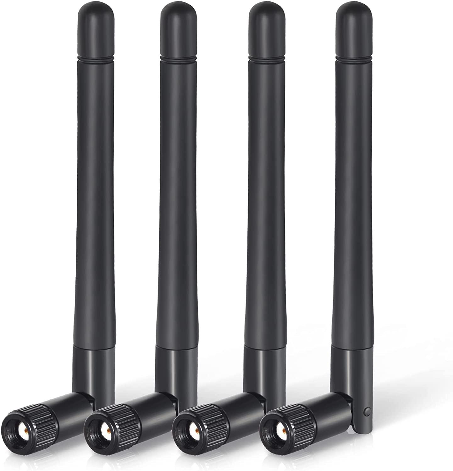 Bingfu Wifi Antenna 2.4Ghz 5Ghz MIMO RP-SMA Male Aerial (2-Pack) for PC Desktop Computer Wifi Router Wireless Network Card USB Adapter Security IP Camera Video Surveillance Monitor