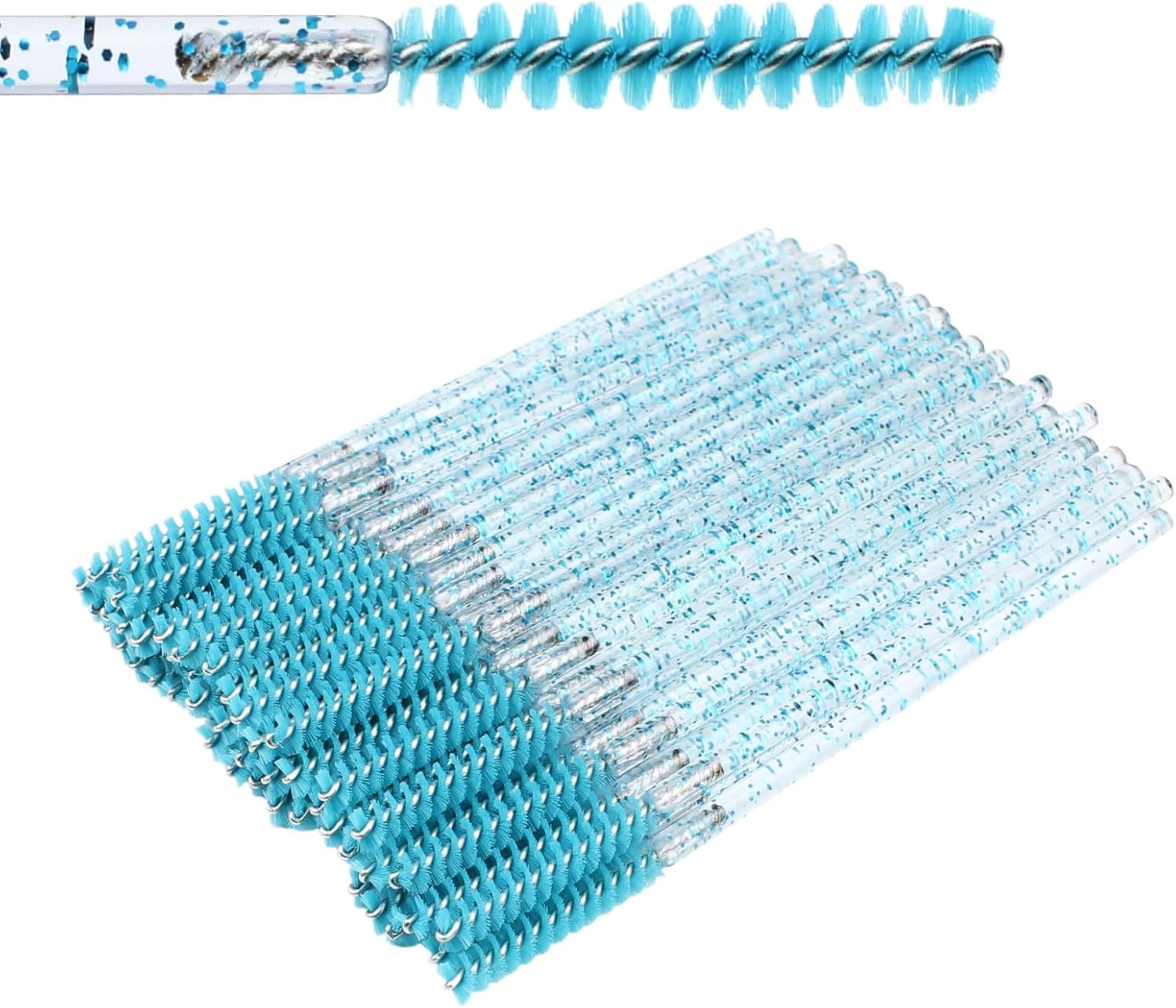 200Pcs Disposable Skinny Mascara Wands Mini Crystal Eyelash Brushes Thin Mascara Wands Micro Brush Lash Extension Supplies Lashes Extension Tools(Skinny-4Colors)