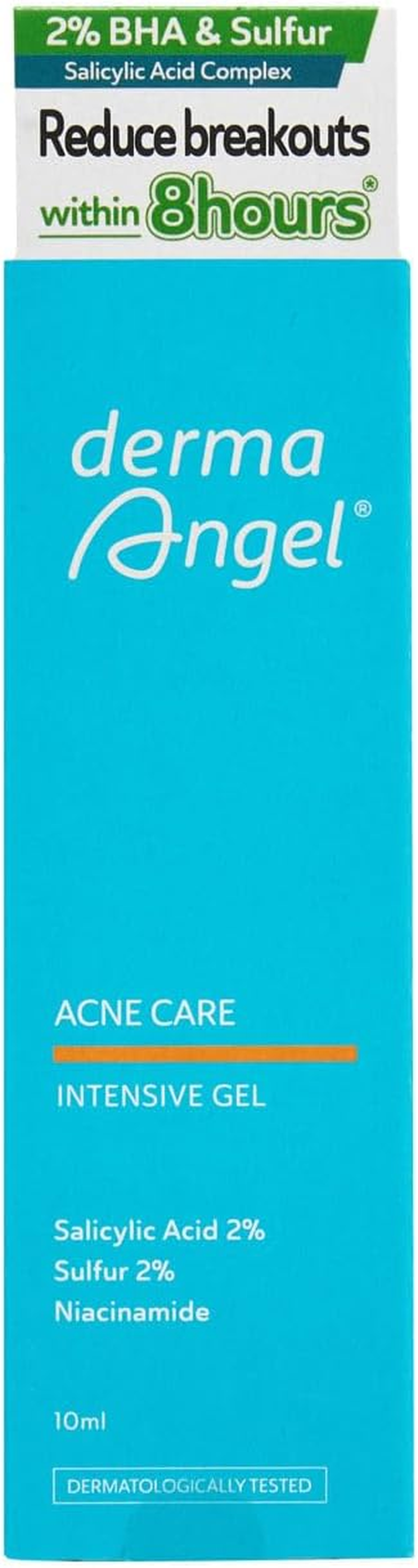 Derma Angel Acne Care Intensive Gel with 2% Salicylic Acid & Sulfur | Fights Pimples, Blackheads & Breakouts | Repairs Skin Barrier with Ceramides & Ester C | for Oily, Acne-Prone & Combination Skin image number 6