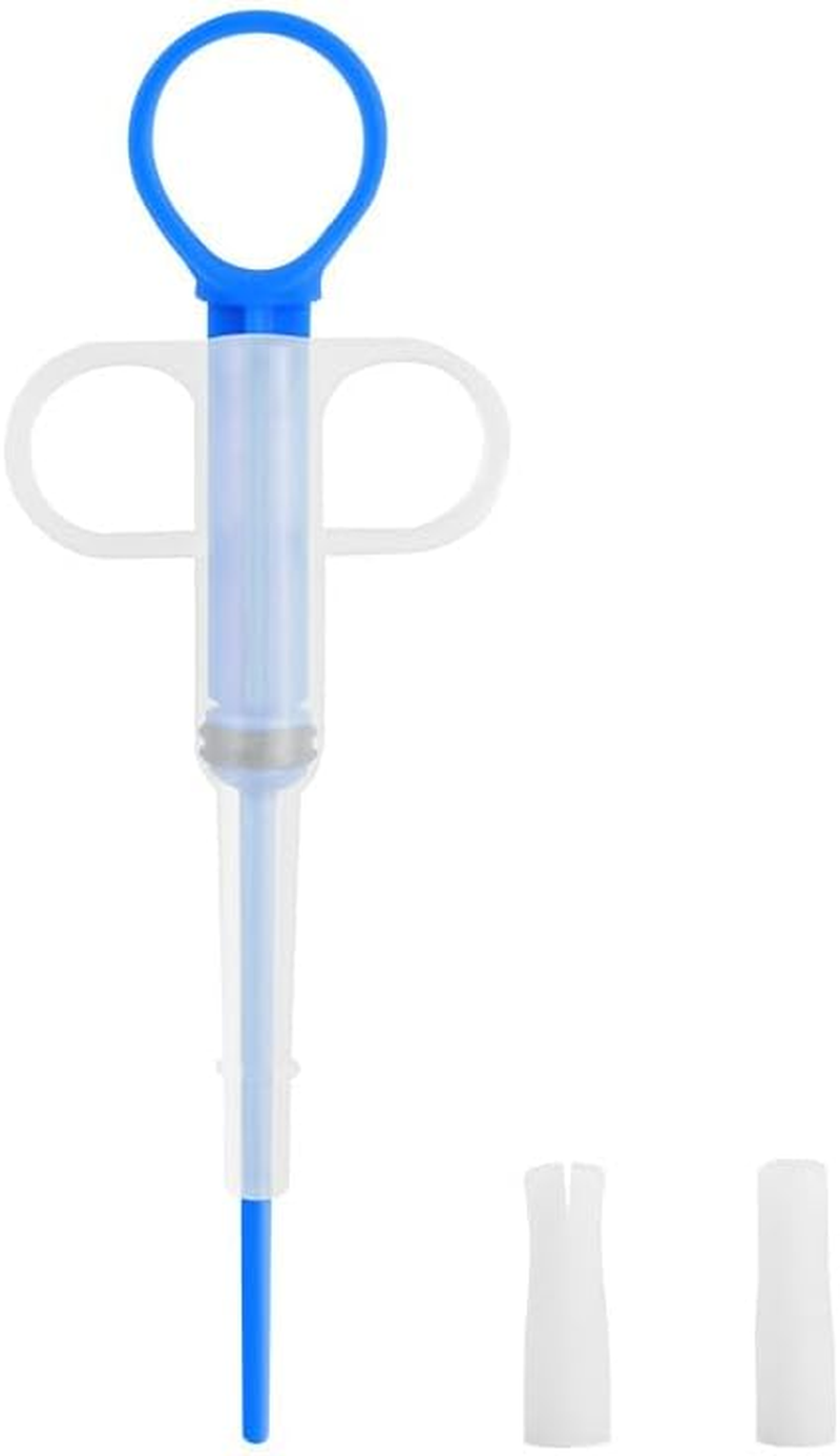 Pill Popper for Cats with Soft Tips Pet Pill Feeder Saving You from Being Bitten Medicine Feeding Dispenser Tool for Puppies (Blue, One Size) image number 2