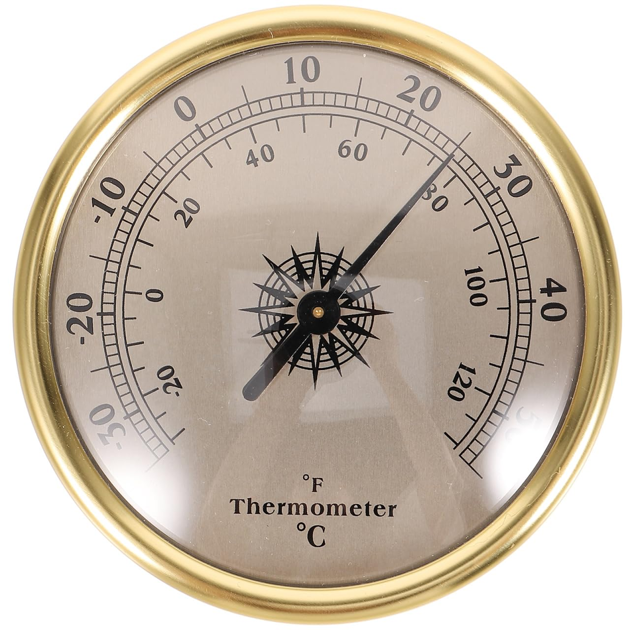 NOLITOY Wall Mount Temperature with Hanging Design Thermometer for Home Bedroom School Compact round Thermometer with Practical Temperature Range and Space Saving Weather Monitor image number 5