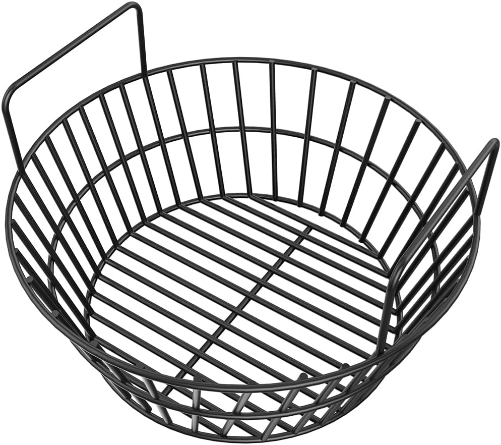 Charcoal Ash Basket for Large Big Green Egg Grill, Heavy Duty Porcelain Steel Fire Basket Also Fits Kamado Joe Classic, Compatible with Pit Boss, for Louisiana Grills, for Primo Kamado Grill, Fits image number 6