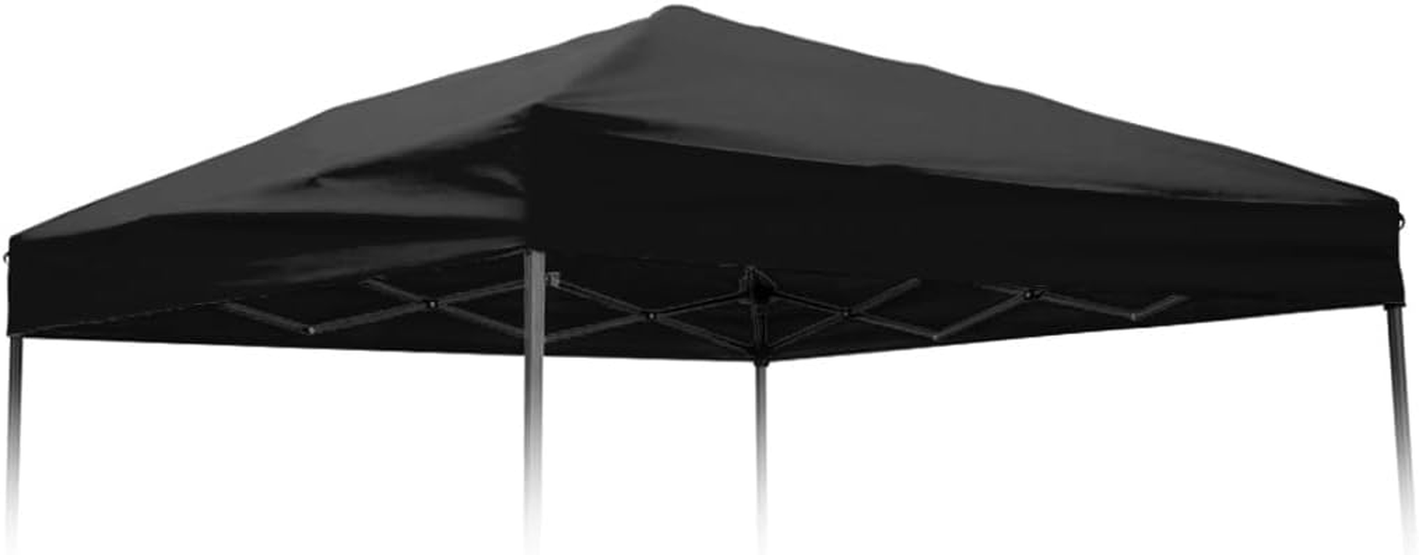 Trademark Innovations 8' X 8' Square Replacement Canopy Gazebo Top in Black (ONLY Fits Trademark Innovations 10' Slant Leg Canopy Frame)