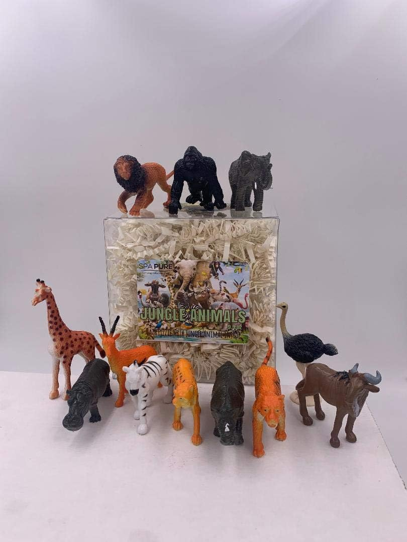 Jungle Animals Bath Bomb for Kids with Surprise Toys inside (Jungle Animals) USA Made, Natural, Organic XL 9.5 Oz Gift Set for Girls/Boys (9.5 Oz Single)
