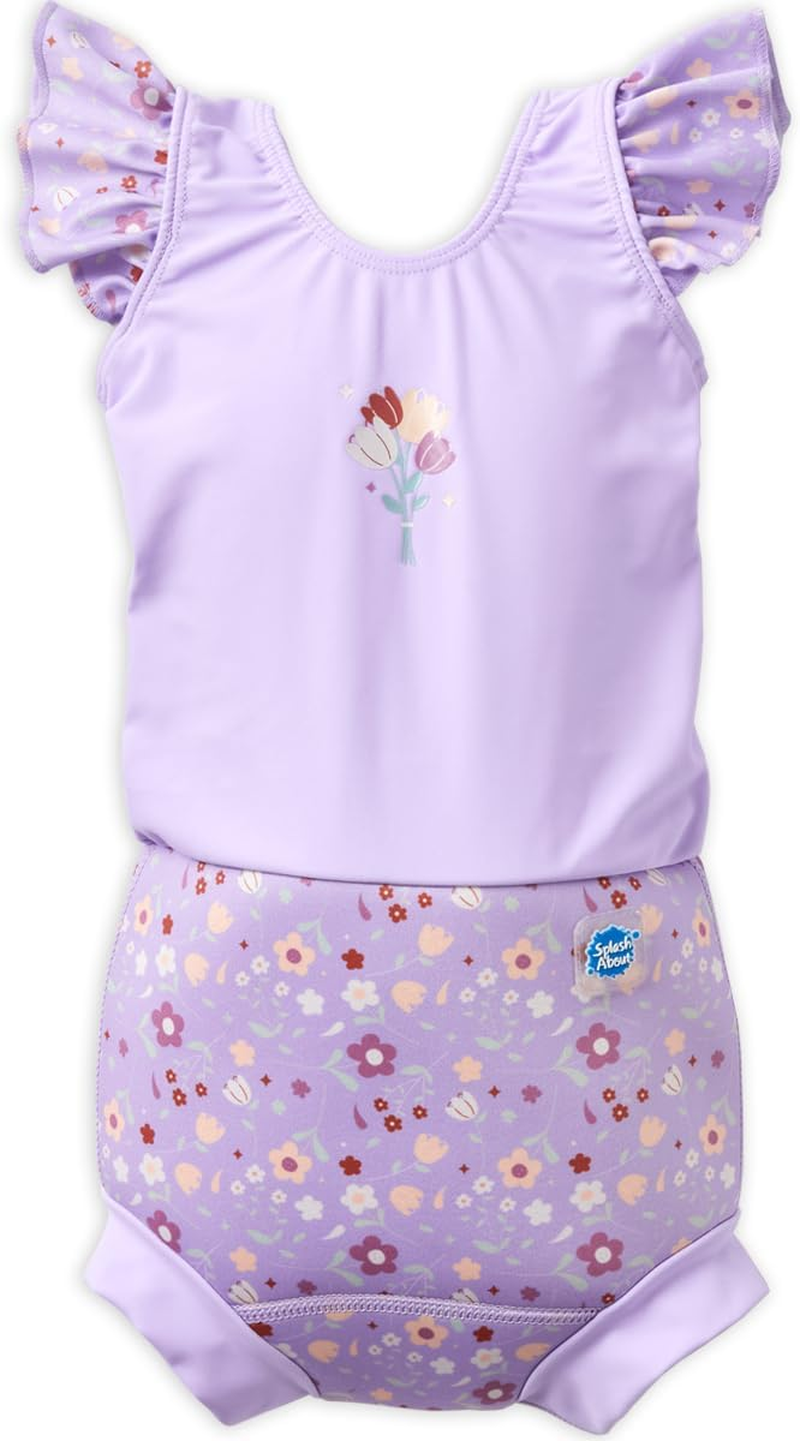 Splash about Happy Nappy Suit, Lilac Spring, 2-3 Jahre image number 1