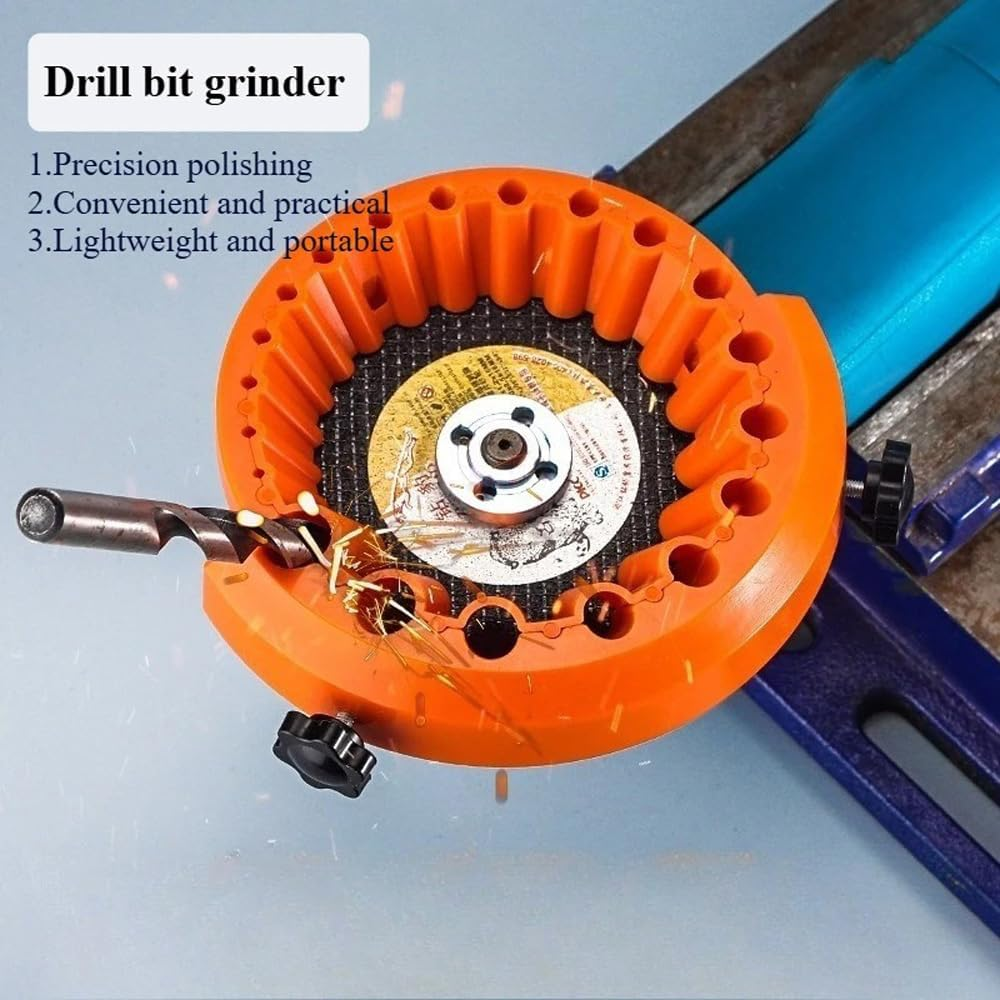 OZSTOCK 3D Drill Bit Sharpener for 125Mm Angle Grinder &ndash; High-Performance Multi-Angle Drill Sharpening Tool for Metal, Wood & Masonry Bits &ndash; Fast, Precise, Easy Attachment for Workshop & DIY Use image number 1