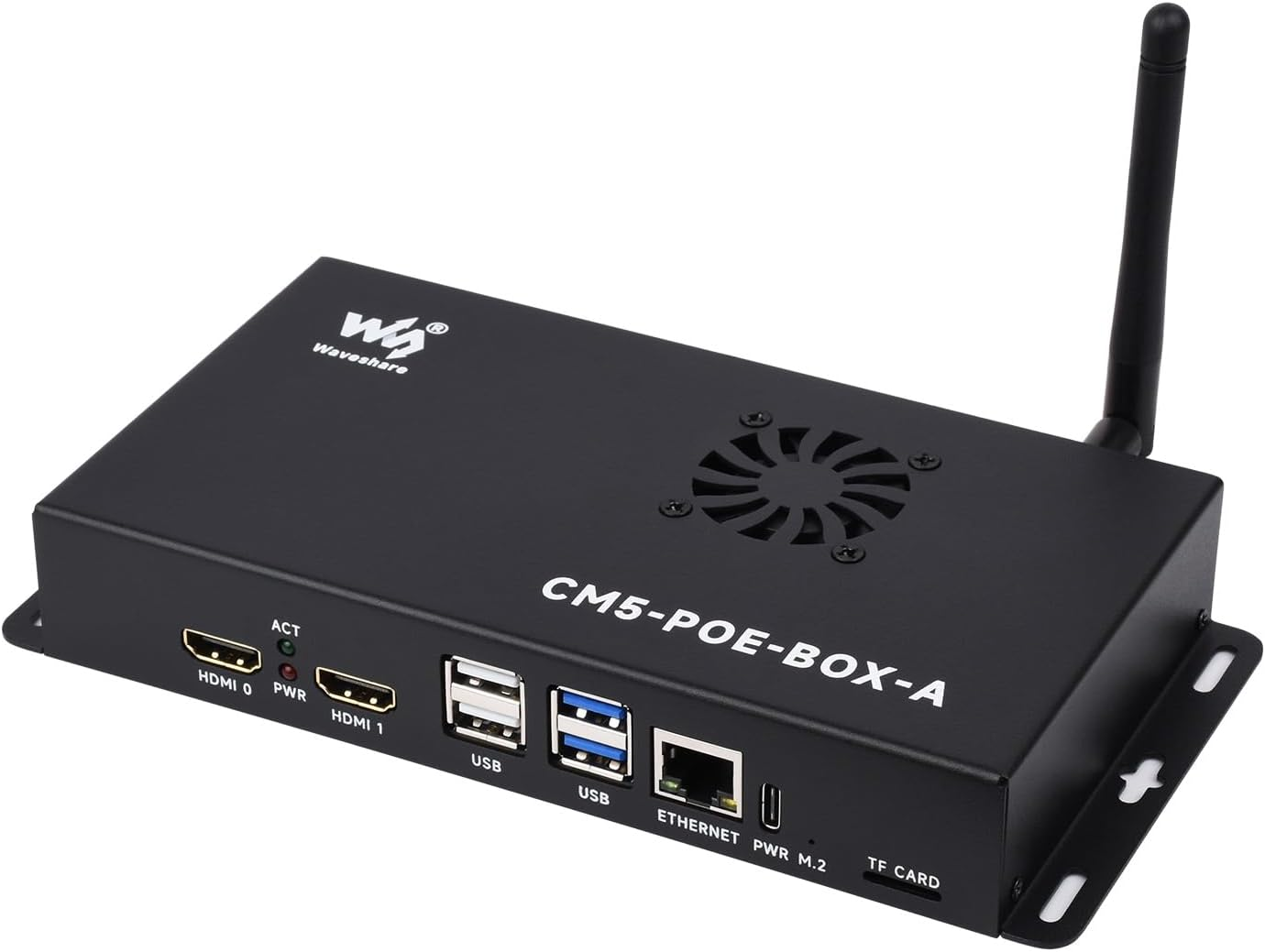 Waveshare Compute Module 5 IO Board+Case, Compatible with All Variants of Raspberry Pi CM5, with Poe Feature, Bundle with Board+ Case+Power Supply image number 3