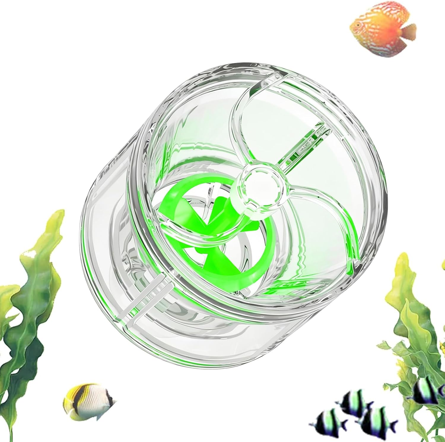 Aquarium Circulation Pump,Glowing Circulator,Aquarium Water Flow Regulator - for Fish Tank, Pond, Saltwater, Bird Bath, Draining, Oxygen Change