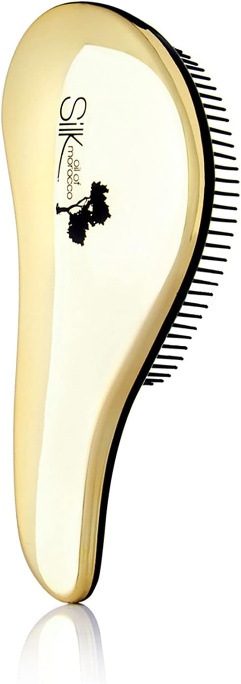 Silk Oil of Morocco Silk Detangling Hair Brush, Gold