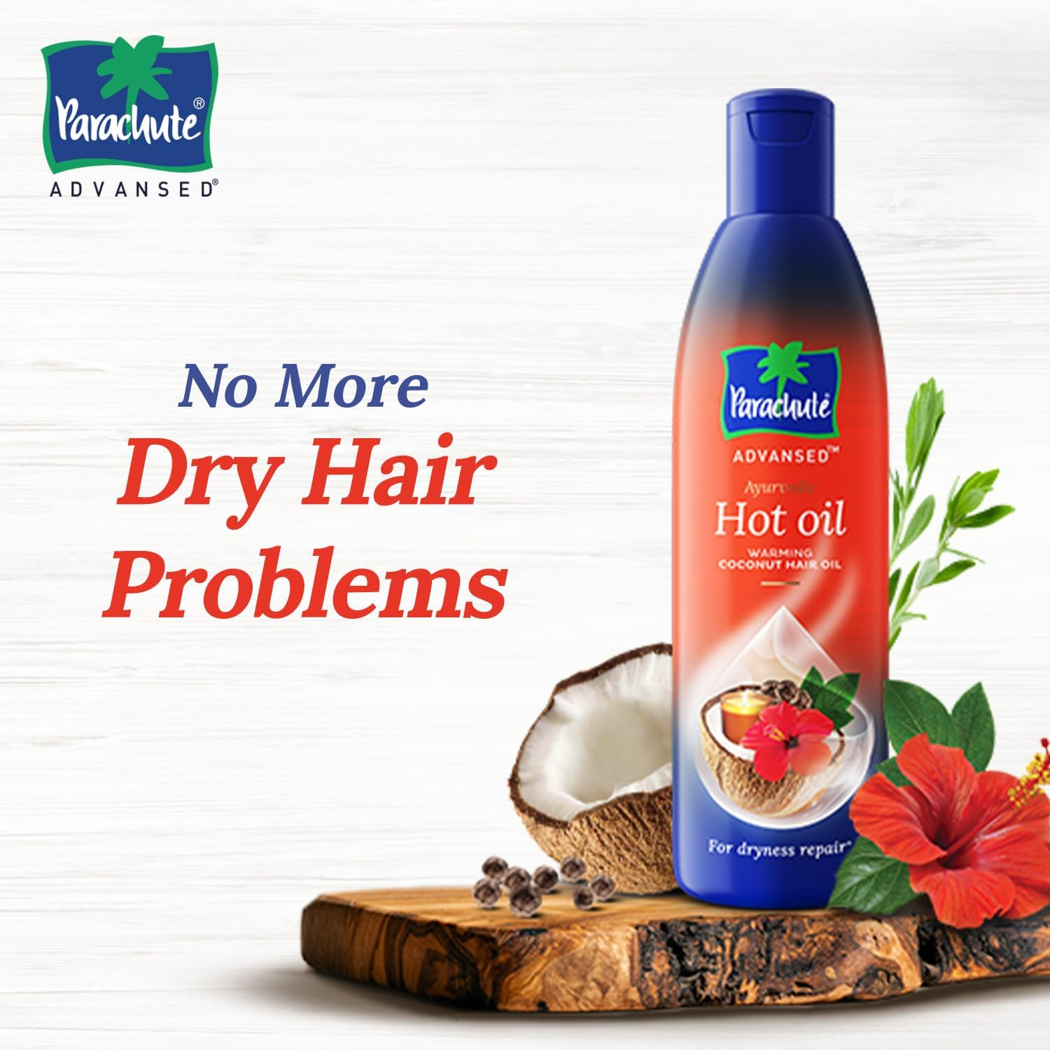 Parachute Ayurvedic Hot Oil- Advansed Deep Conditioning- 300 Ml image number 3