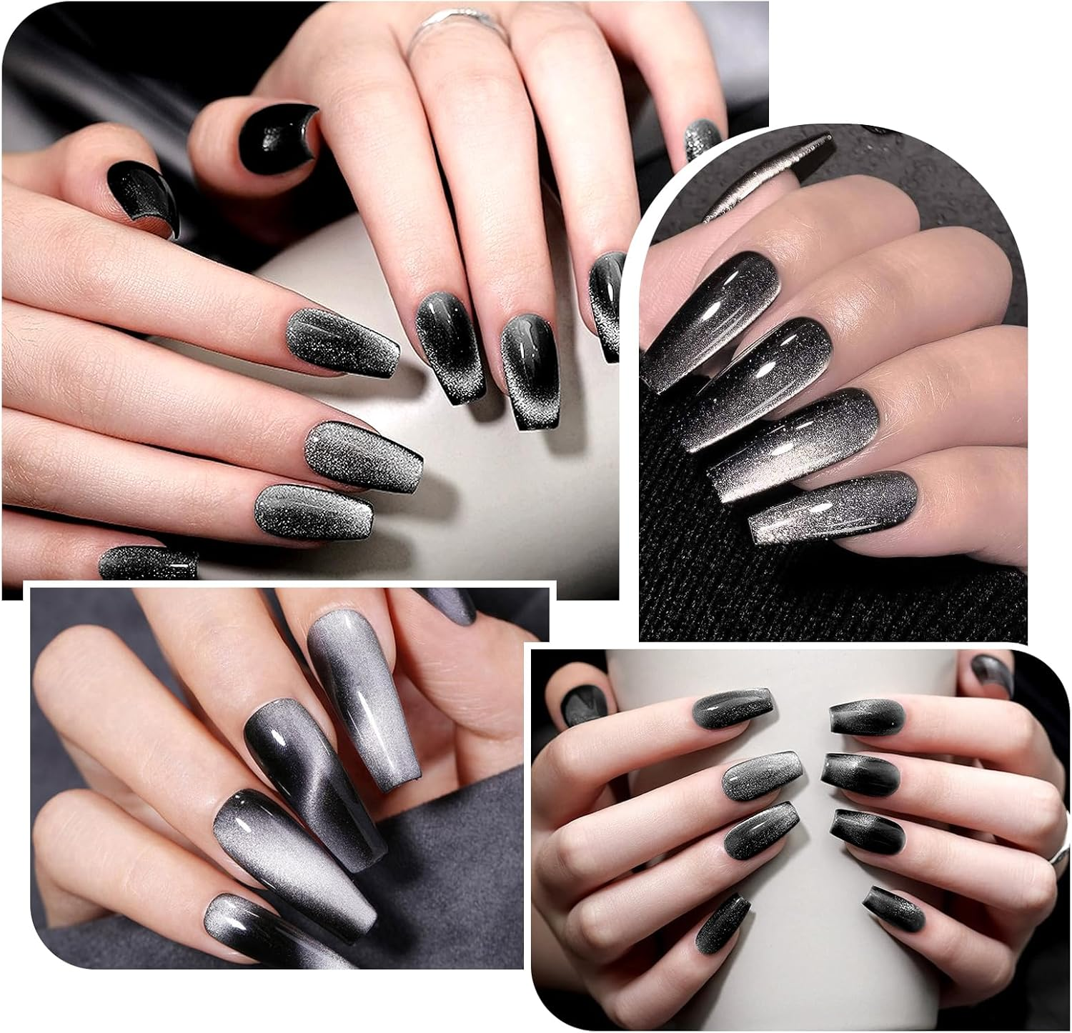 Vnjaoi 5 in 1 Nail Magnet Tool, Upgraded Nail Magnet Pens with Silicone Protective Case, Multi-Function Magnet Stick 3D Magnetic Cat Eye Gel Polish Nail Art, for 3D Magnetic, Salon, Studio or Home image number 5