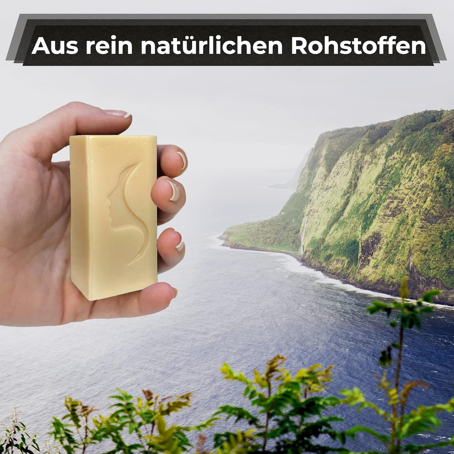 Skineco Natural Soap Sensitive | 5 X Sustainable Goat'S Milk Soap | Solid Shower Gel | Piece Soap for Dry Sensitive Skin | Body Soap | Hand Soap | image number 3