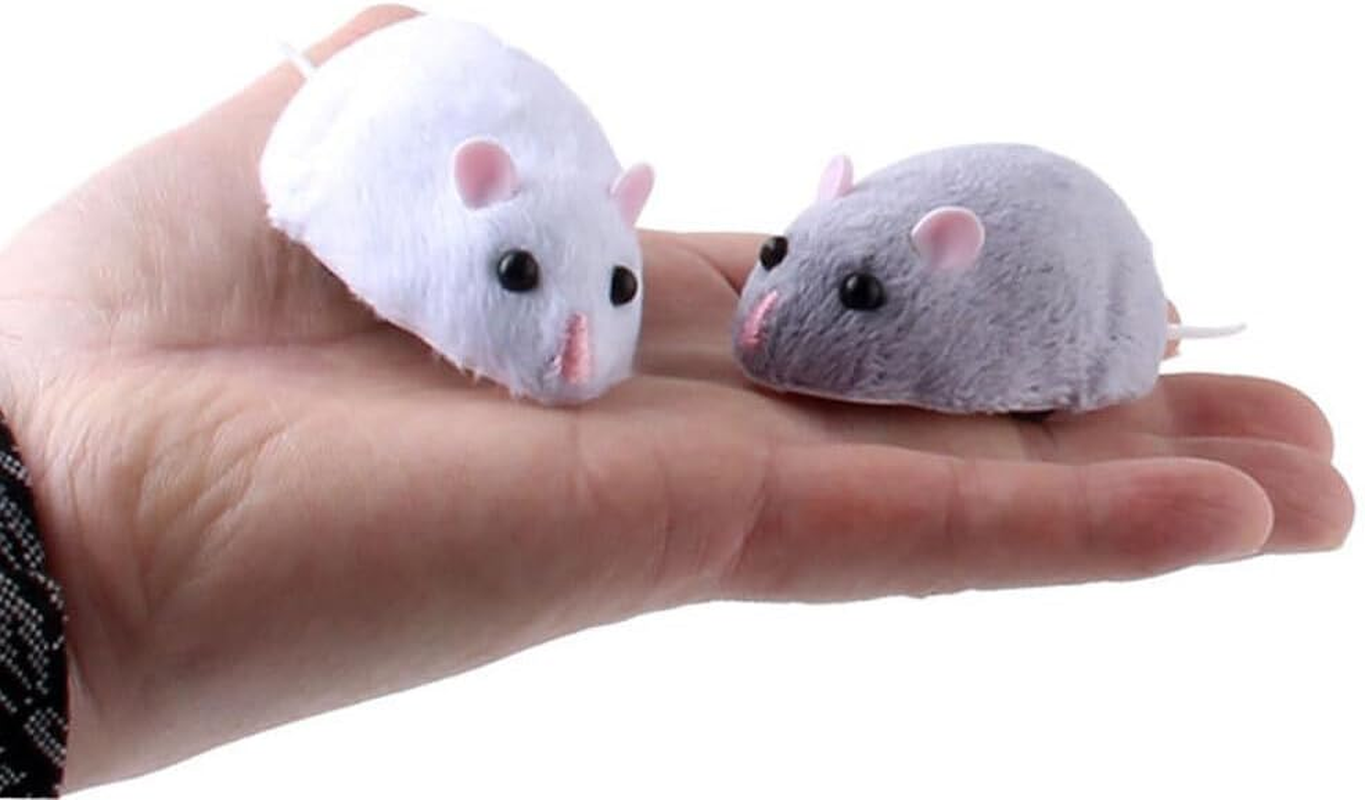 For Cat Remote Controlled Mouse Toy for Active Play Providing Good Companion for Cats ABS Pet Supplies Novelty Toy Toys, Grey White - Lilac Colour image number 3