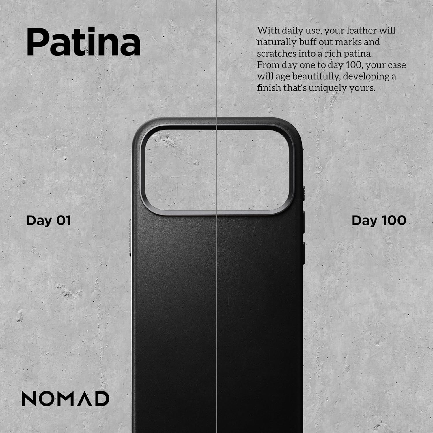 Nomad Traditional Leather Phone Case Apple Iphone 17 Pro, Magsafe Compatible, Wireless Charging, Scratch-Resistant Shockproof Protective Cover Case - Black Ecco